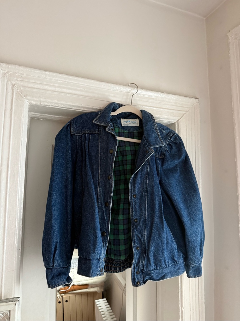 Sergio Valente Blue and Green Label Denim Jacket